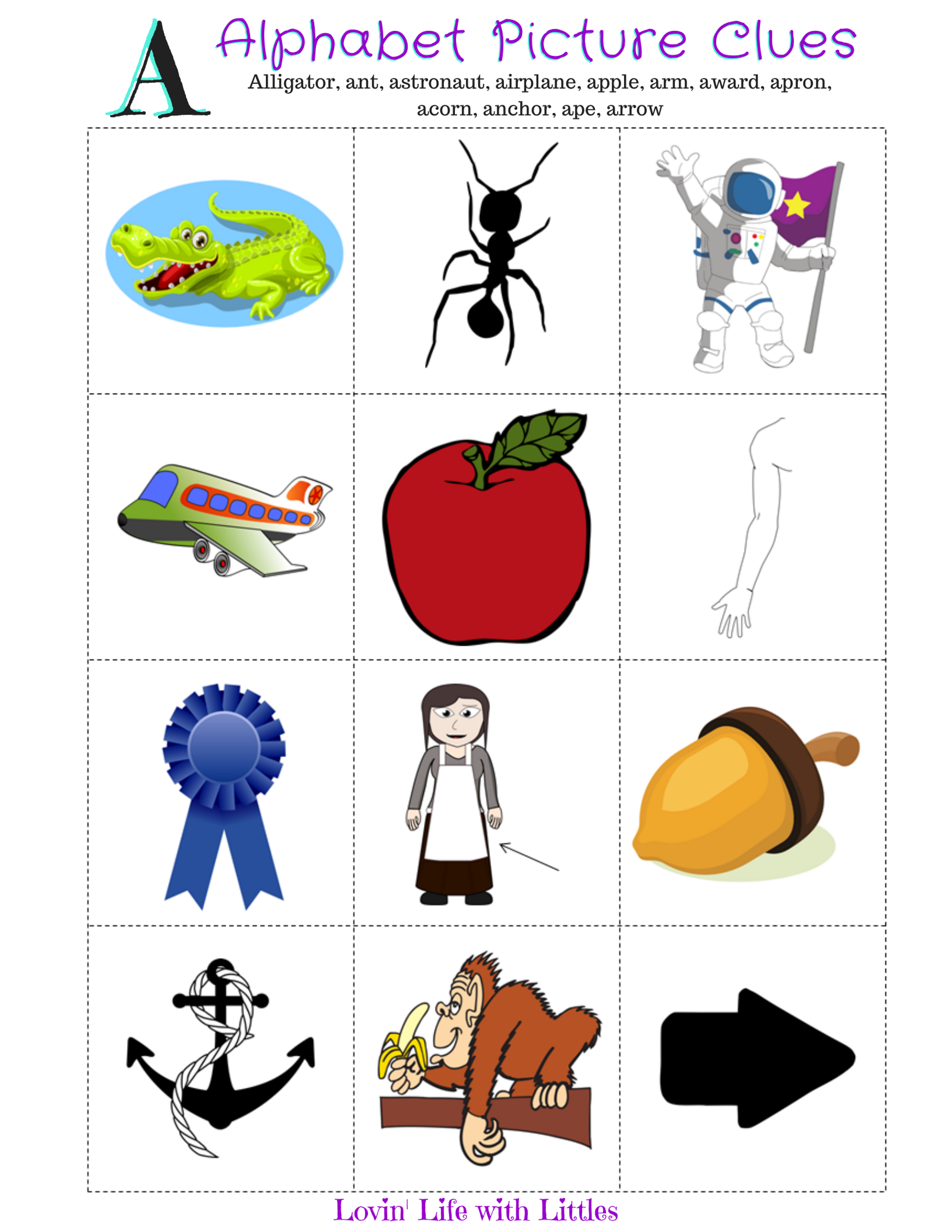 10 Fun Ways To Learn Letter Sounds With Alphabet Picture Clues Lovin 