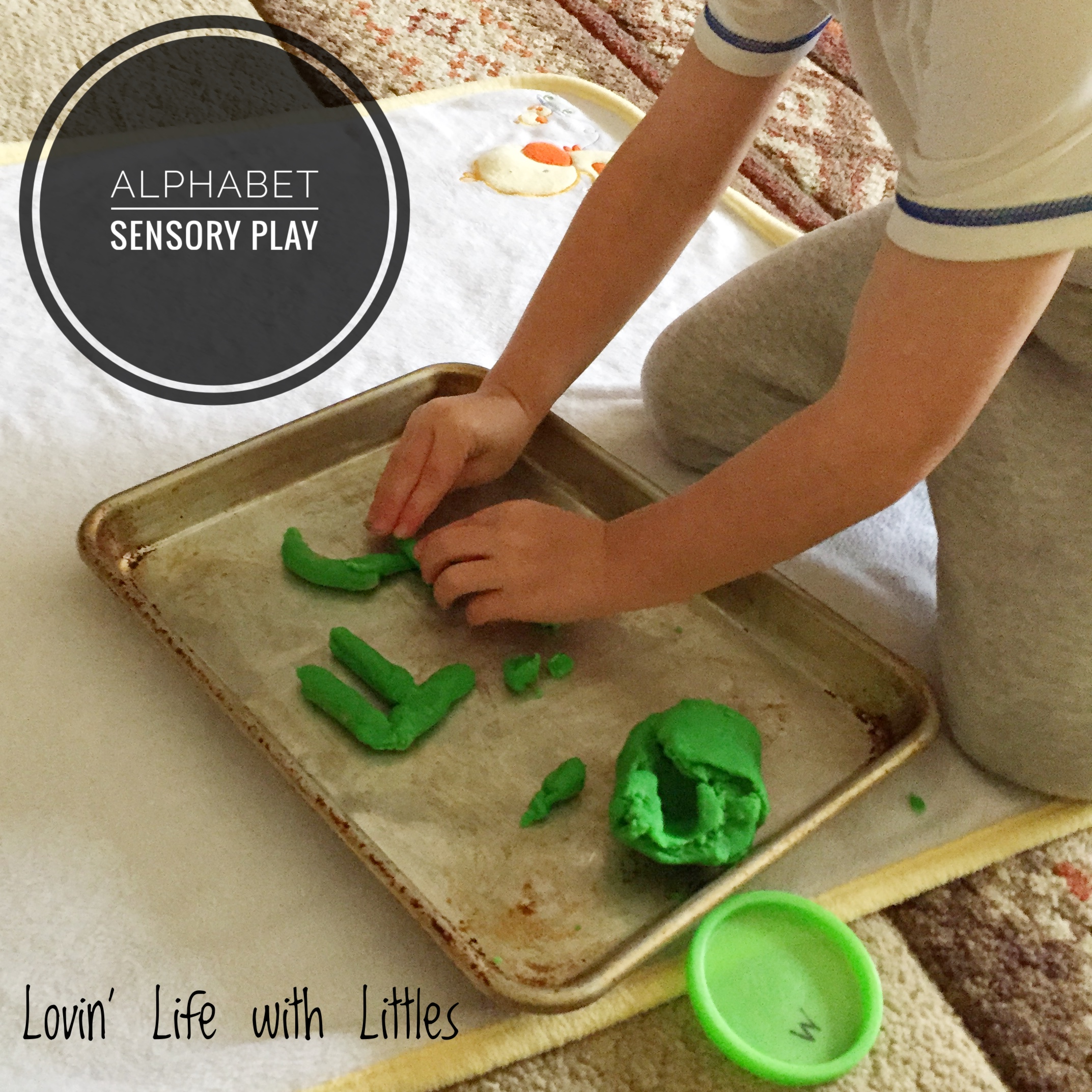 Making Play Dough Letters • Lovin' Life with Littles